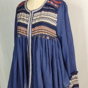 Esley Blue Boho size M EUC